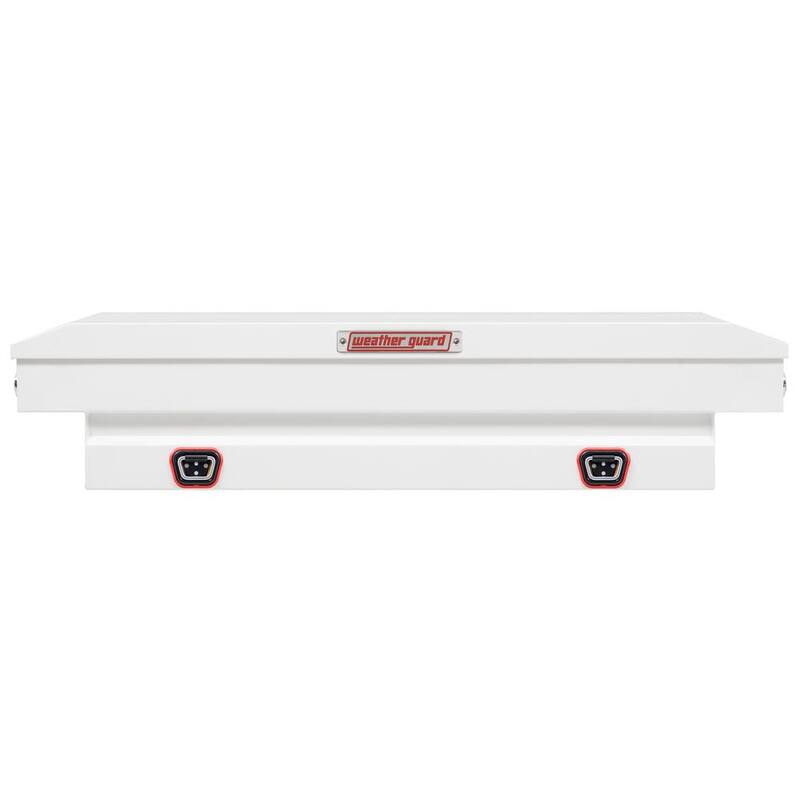 Weather Guard 62.5 in. White Steel Compact Crossover Truck Tool Box - 156-3-04