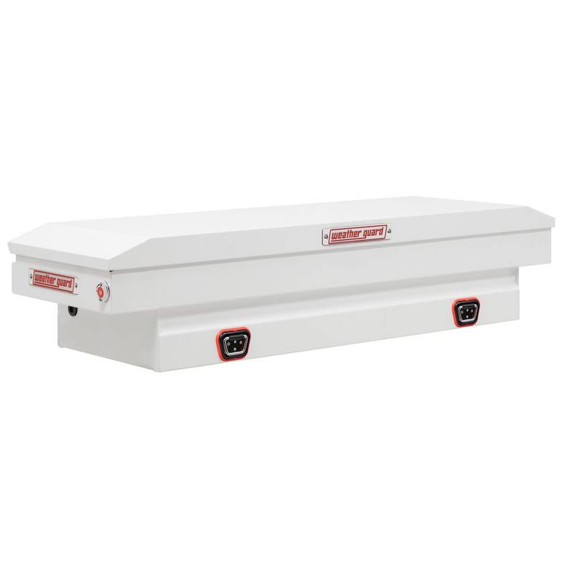 Weather Guard 62.5 in. White Steel Compact Crossover Truck Tool Box - 156-3-04