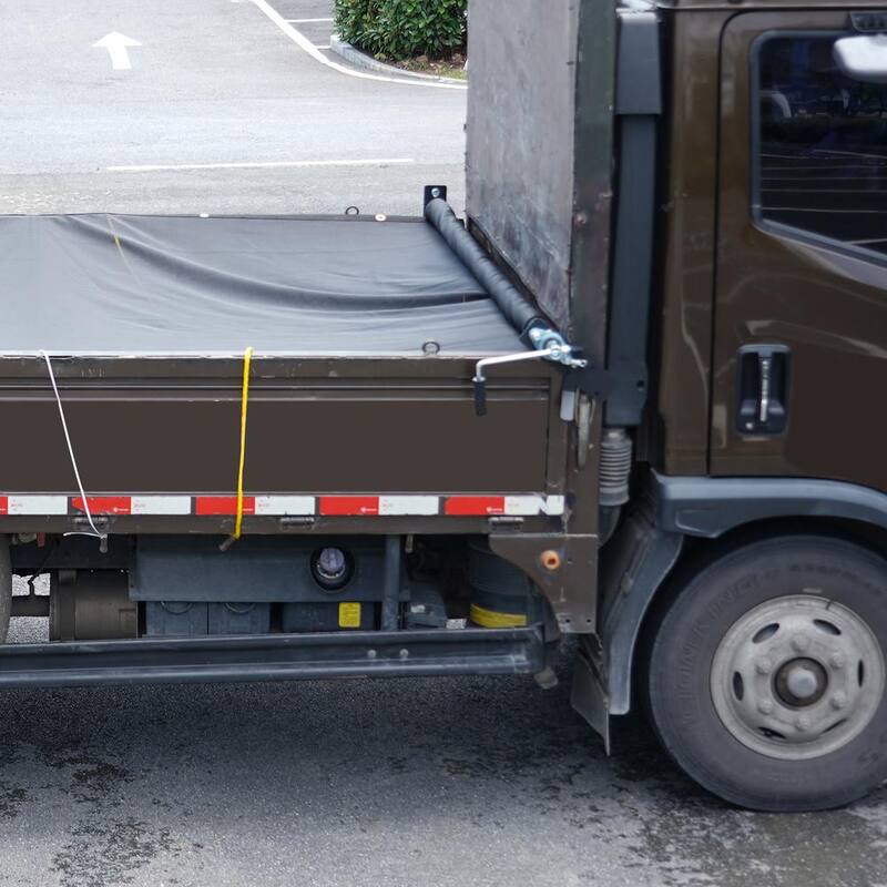 VEVOR Hand Crank Tarp Roller Kit 64 in. to 104 in. Wide Manual Cab Level Dump Truck Tarp Roller for Dump Trucks, Trailers - KCGTTJHJ6010496T3V0