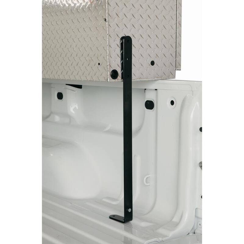 Crescent Jobox 88 in. Diamond Plate Aluminum Top Mount Truck Tool Box with Mounting Kit - 573000