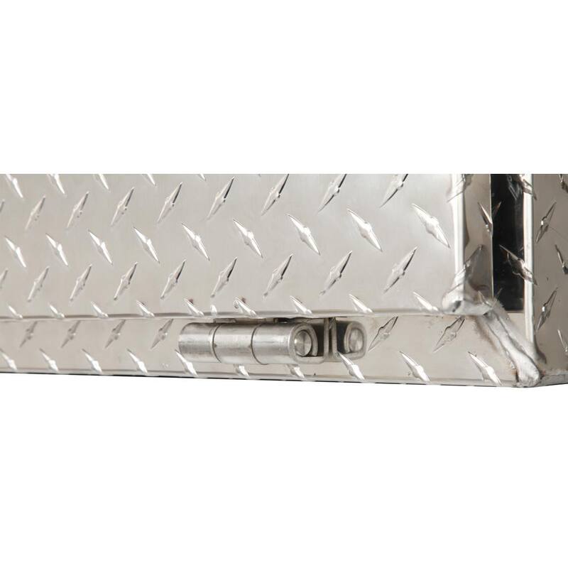 Crescent Jobox 88 in. Diamond Plate Aluminum Top Mount Truck Tool Box with Mounting Kit - 573000