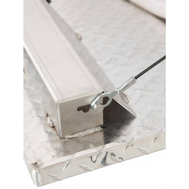 Crescent Jobox 88 in. Diamond Plate Aluminum Top Mount Truck Tool Box with Mounting Kit - 573000