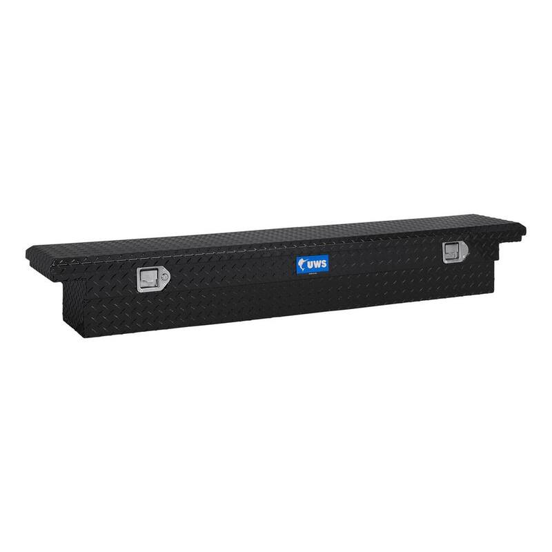 UWS 69 in. Gloss Black Aluminum Slim-Line Truck Tool Box, Low Profile (Heavy Packaging) - EC10552