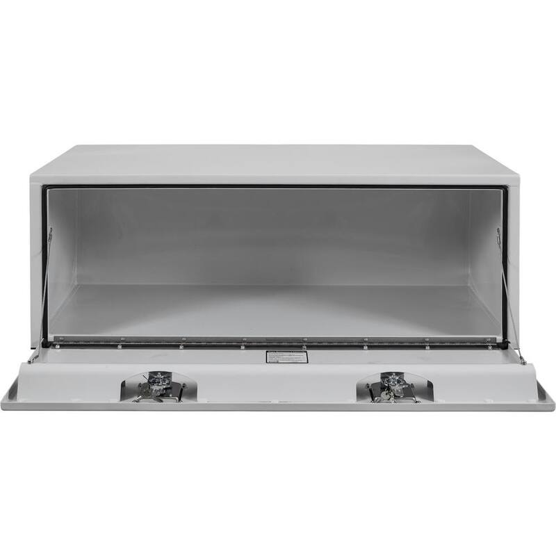 Buyers Products Company 18 in. x 24 in. x 48 in. White Steel Underbody Truck Tool Box - 1708410