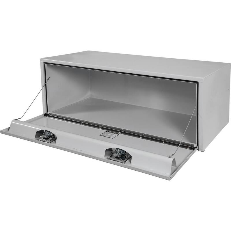Buyers Products Company 18 in. x 24 in. x 48 in. White Steel Underbody Truck Tool Box - 1708410