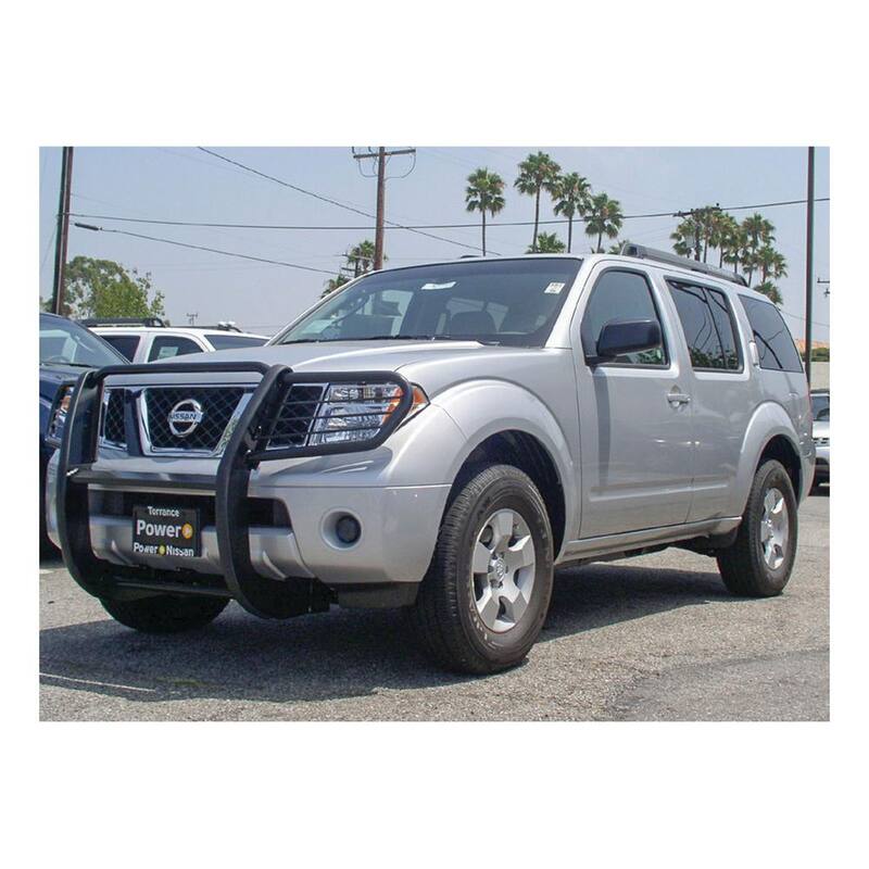 Aries 1-1/2-Inch Black Steel Grille Guard, No-Drill, Select Nissan Frontier, Pathfinder - 9047