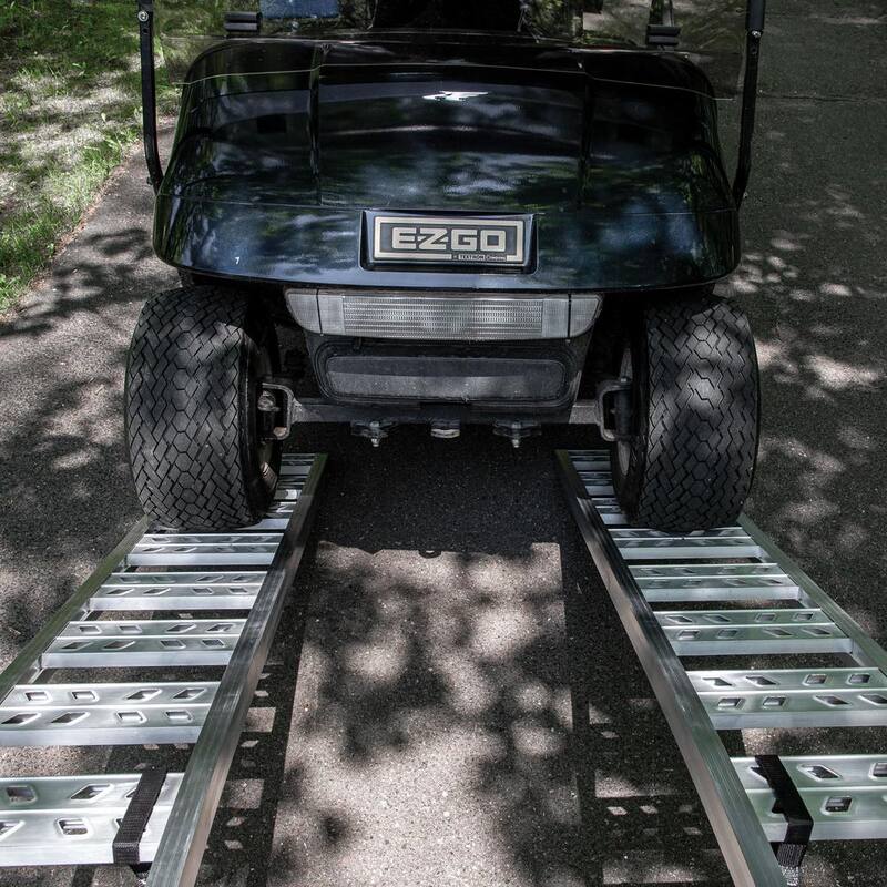 YuTrax 90 in. Arched Ramps, High-Strength Extruded Aluminum, 1500 lb. Load Capacity, Pair - YR500