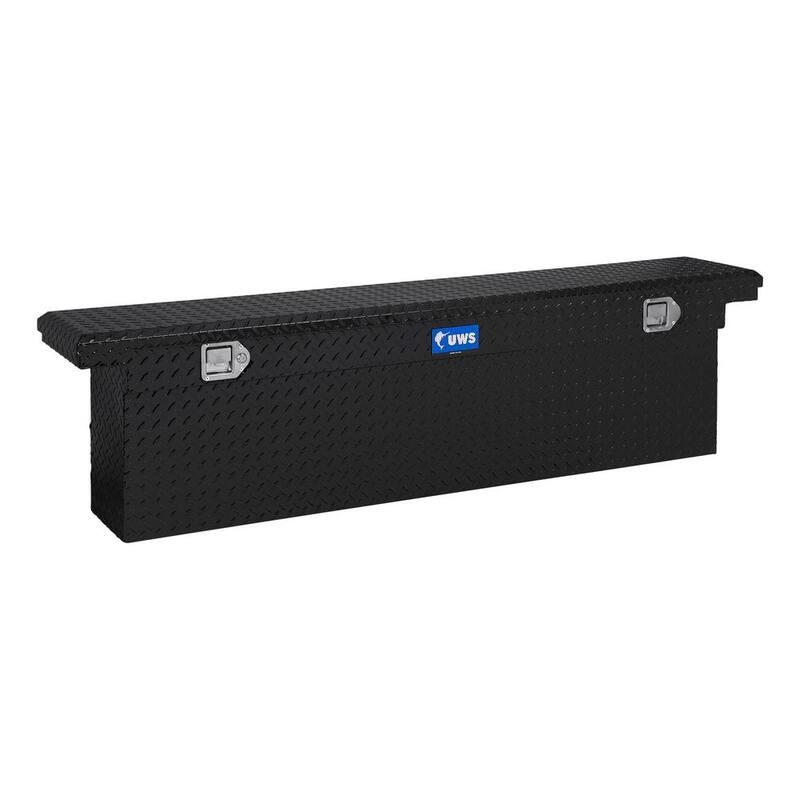 UWS 69 in. Gloss Black Aluminum Deep Slim Truck Tool Box, Low Profile (Heavy Packaging) - EC10842