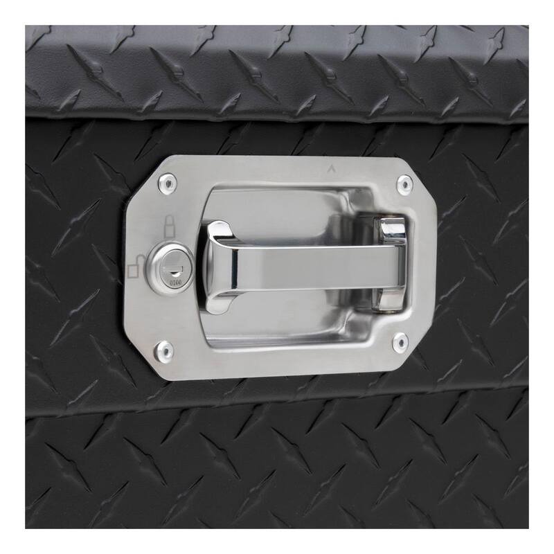 UWS 72 in. Matte Black Aluminum Crossover Truck Tool Box with Pull Handles (Heavy Packaging) - EC10633
