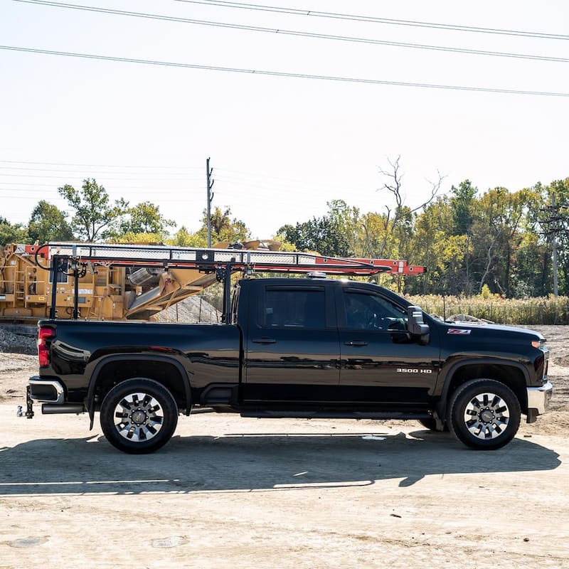 Buyers Products 13 Foot Black Steel Truck Ladder Rack - 1501153