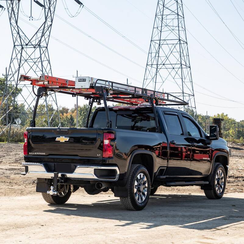 Buyers Products 13 Foot Black Steel Truck Ladder Rack - 1501153