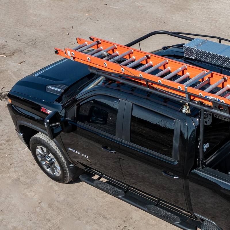 Buyers Products 13 Foot Black Steel Truck Ladder Rack - 1501153