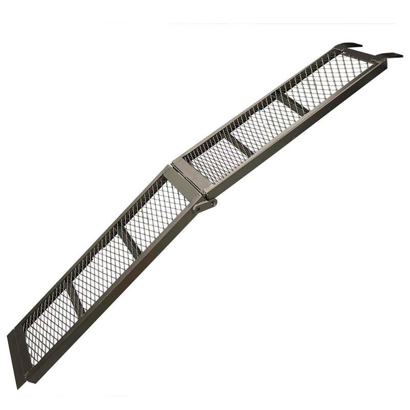Erickson 11 in. x 80 in. Steel Centre Folding Mesh Loading Ramp - 07464
