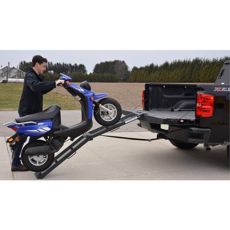 Erickson 11 in. x 80 in. Steel Centre Folding Mesh Loading Ramp - 07464