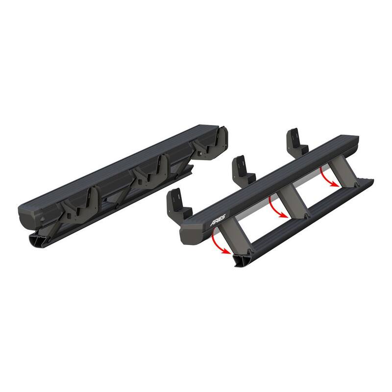 Aries ActionTrac 79-Inch Retractable Powered Running Boards, Select Chevrolet Colorado, GMC Canyon Crew Cab - 3047904