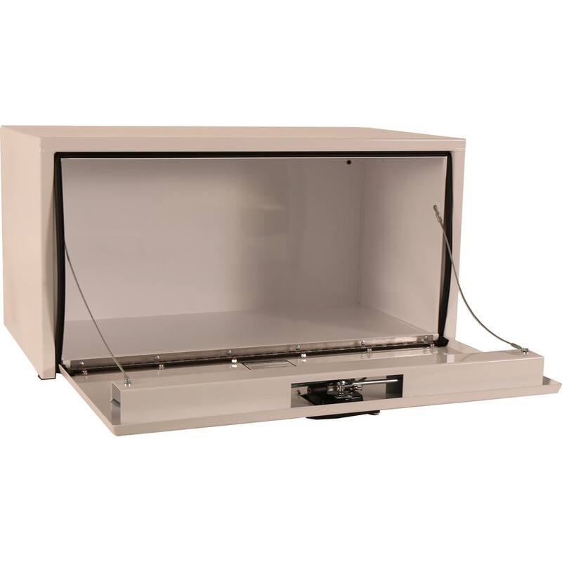 Buyers Products Company 18 in. x 18 in. x 36 in. White Steel Underbody Truck Tool Box - 1732405