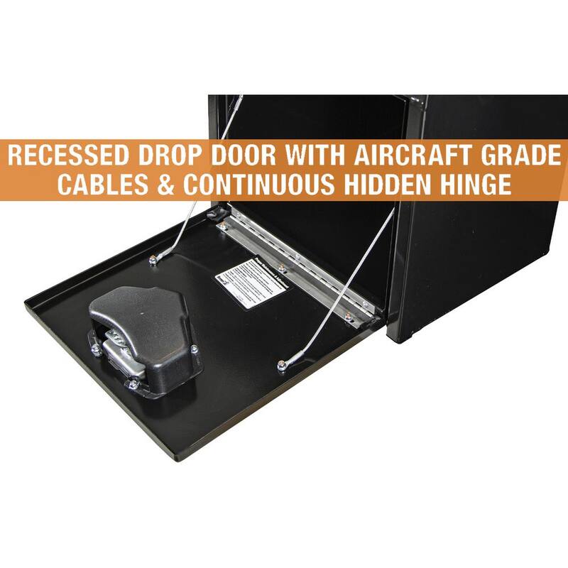Buyers Products Company 18 in. Black Steel Underbody Truck Box - 1703330