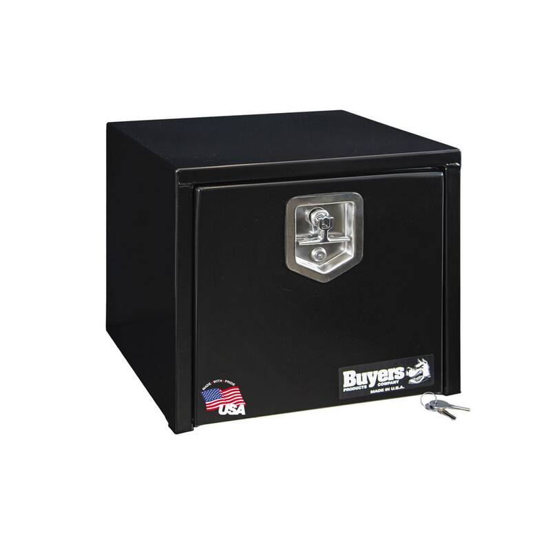 Buyers Products Company 18 in. Black Steel Underbody Truck Box - 1703330