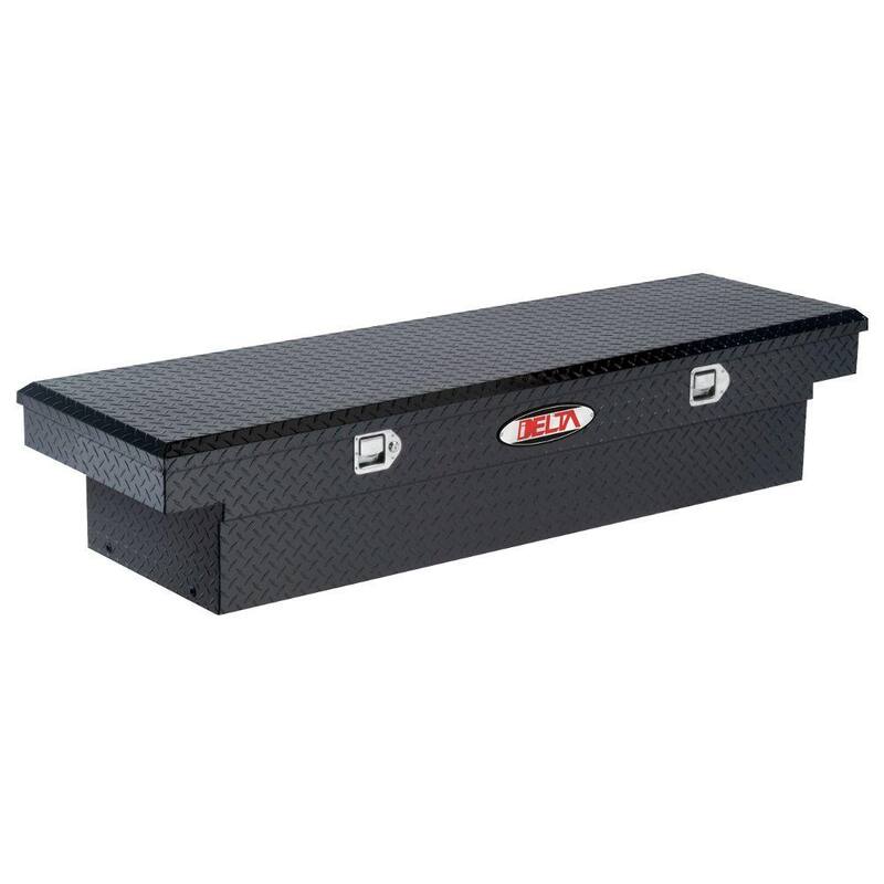 Crescent Jobox 70 in. Black Diamond Plate Aluminum Full Size Deep Crossover Truck Tool Box - 1-301002