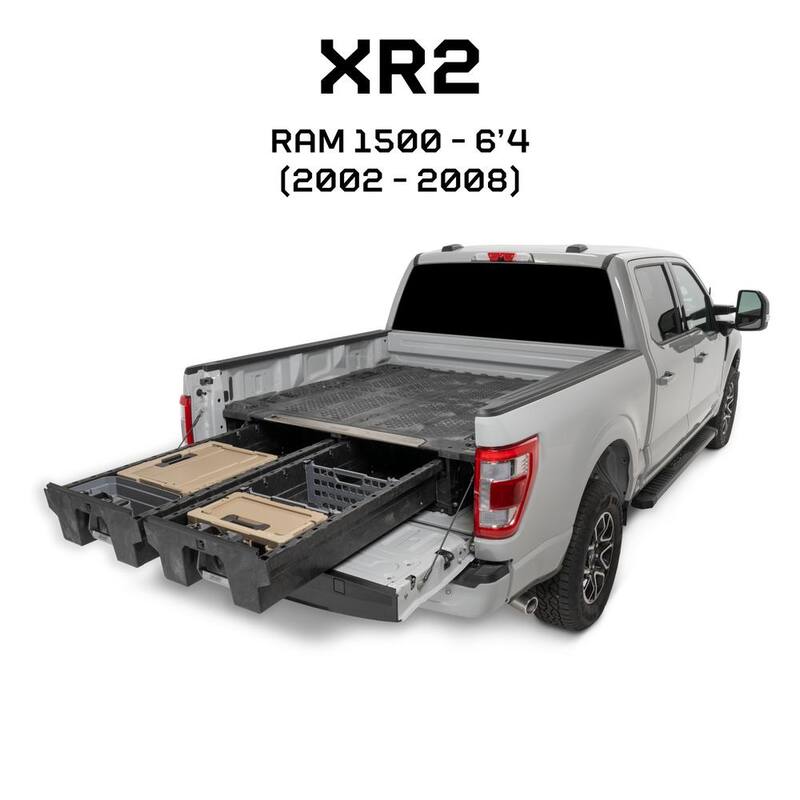 DECKED 6 ft. 4 in. Bed Length Pick Up Truck Storage System for Dodge RAM 1500 (2002-2008) 2500 and 3500 (2003-2009) - XR2