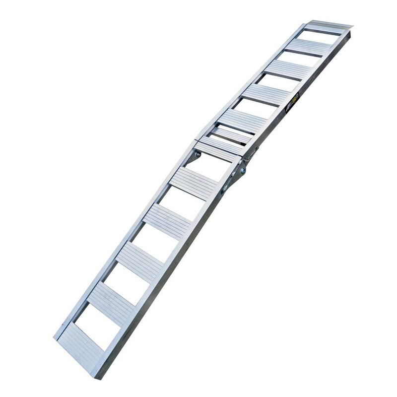 Erickson 85 in. x 12 in. Aluminum Folding Ramp - 07447