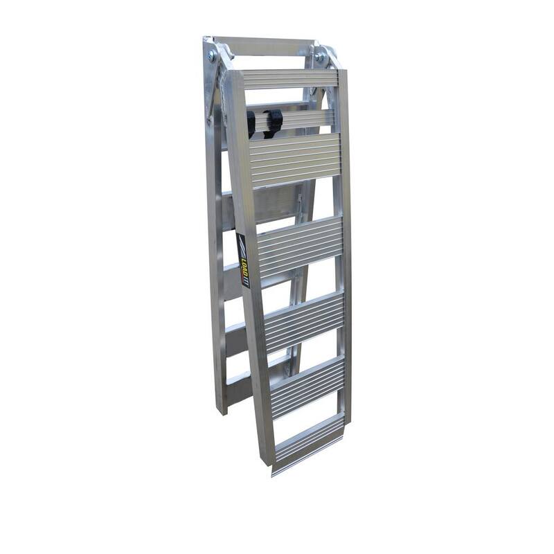 Erickson 85 in. x 12 in. Aluminum Folding Ramp - 07447
