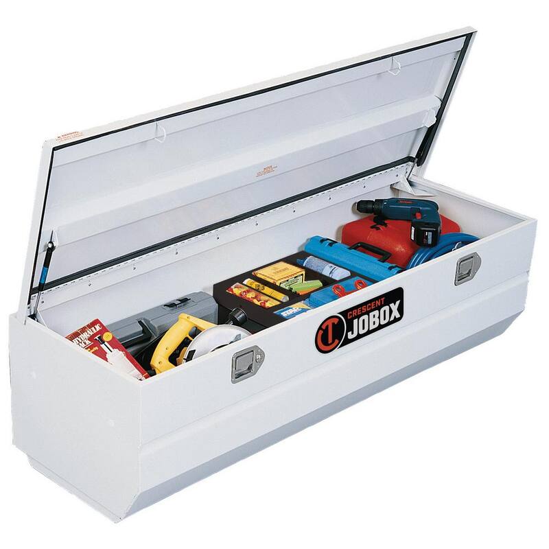 Crescent Jobox 59 in. White Steel Heavy-Duty Full Size Truck Tool Chest. - 817980