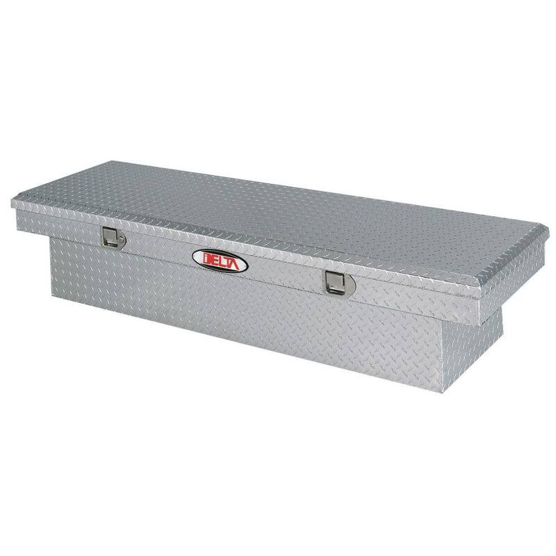 Crescent Jobox 70 in. Diamond Plate Aluminum Full Size Crossover Truck Tool Box - 1-300000
