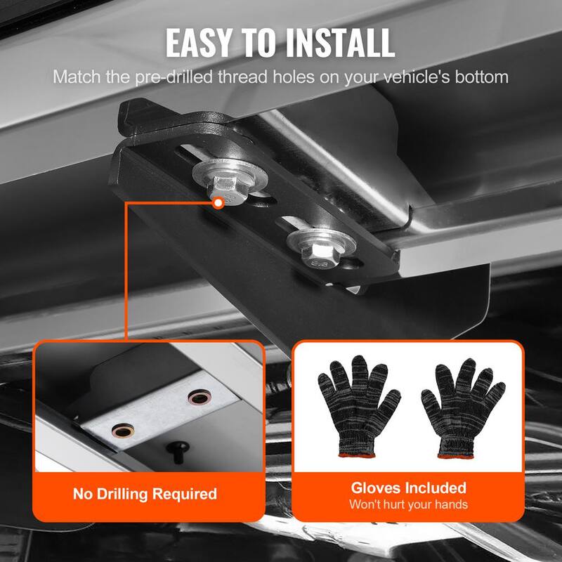 VEVOR Running Boards, 6 in. Step Bars Compatible with 2009-2018 Dodge Ram Crew Cab, Stainless Steel Side Steps Nerf Bars - KCTJBZDS2009Q4BQ4V0-0813