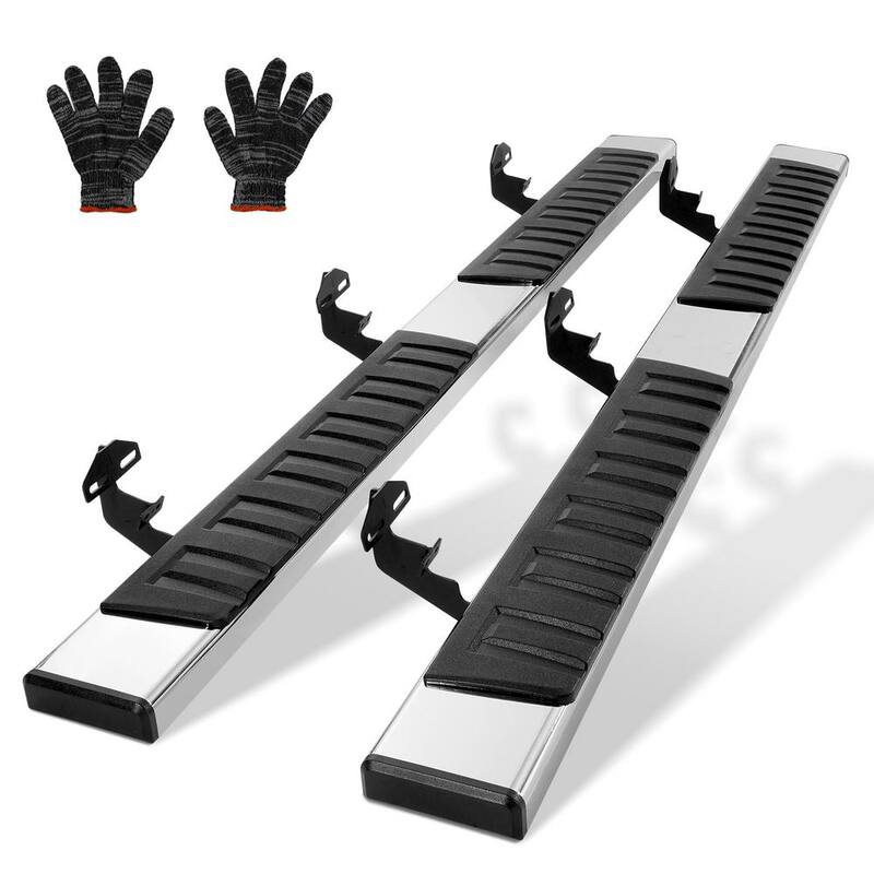 VEVOR Running Boards, 6 in. Step Bars Compatible with 2009-2018 Dodge Ram Crew Cab, Stainless Steel Side Steps Nerf Bars - KCTJBZDS2009Q4BQ4V0-0813