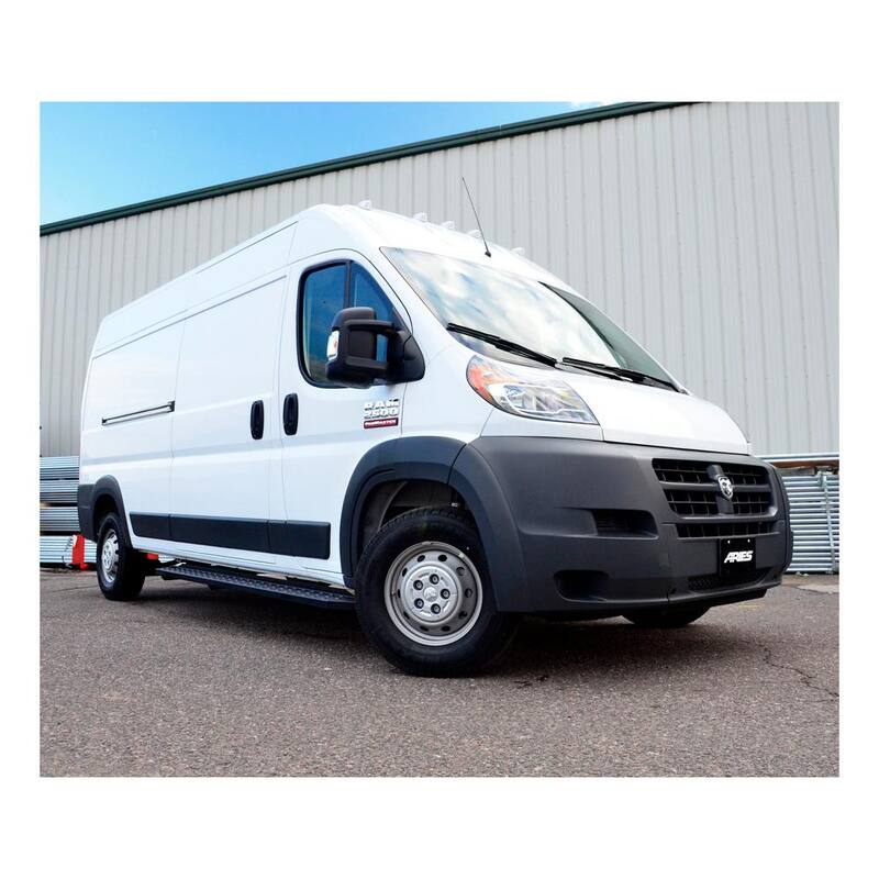 Aries RidgeStep Black Steel 36, 96-Inch Cargo Van Running Boards, Select Ram ProMaster 2500, 3500 - 2055539