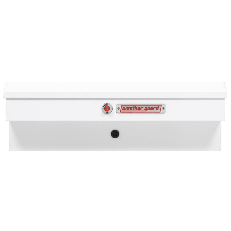 Weather Guard 41 in. White Steel Short Lo-Side Truck Tool Box - 185-3-04
