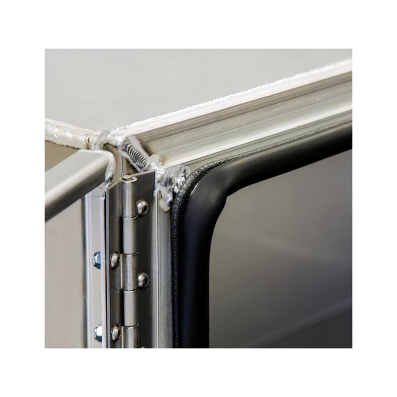 Buyers Products Company 24 in. x 24 in. x 72 in. XD Smooth Aluminum Underbody Truck Tool Box with Barn Door - 1705450