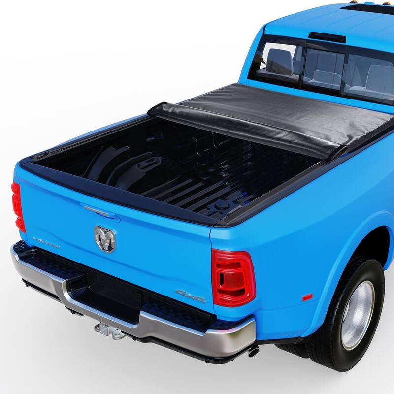 VEVOR Truck Bed Cover Roll Up Truck Bed Tonneau Cover Compatible with 2002-2018 Dodge Ram 1500,2019-2024 Classic, Soft PVC - JQSKCHBXGJQSYTYBSV0