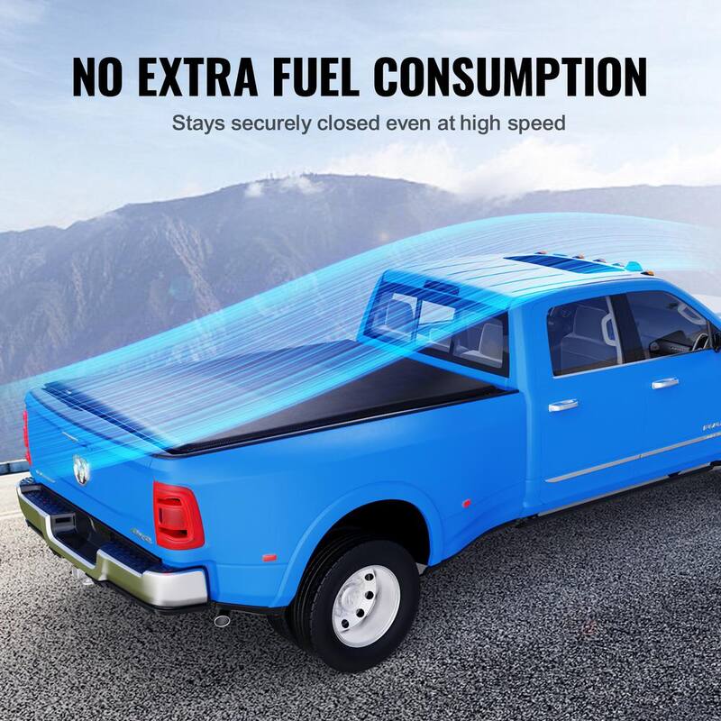 VEVOR Truck Bed Cover Roll Up Truck Bed Tonneau Cover Compatible with 2002-2018 Dodge Ram 1500,2019-2024 Classic, Soft PVC - JQSKCHBXGJQSYTYBSV0