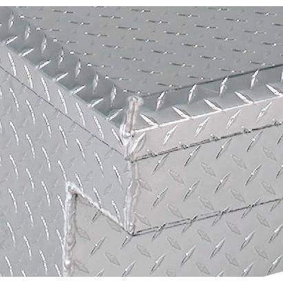 Crescent Jobox 49 in. Diamond Plate Aluminum Innerside Top Mount Truck Tool Box with Mounting Kit - 1-312000