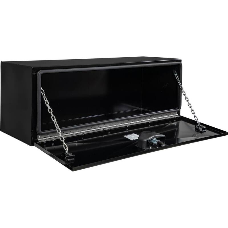 Buyers Products 18 x 18 x 48 in. Pro Series Black Steel Underbody Truck Box - 1752810