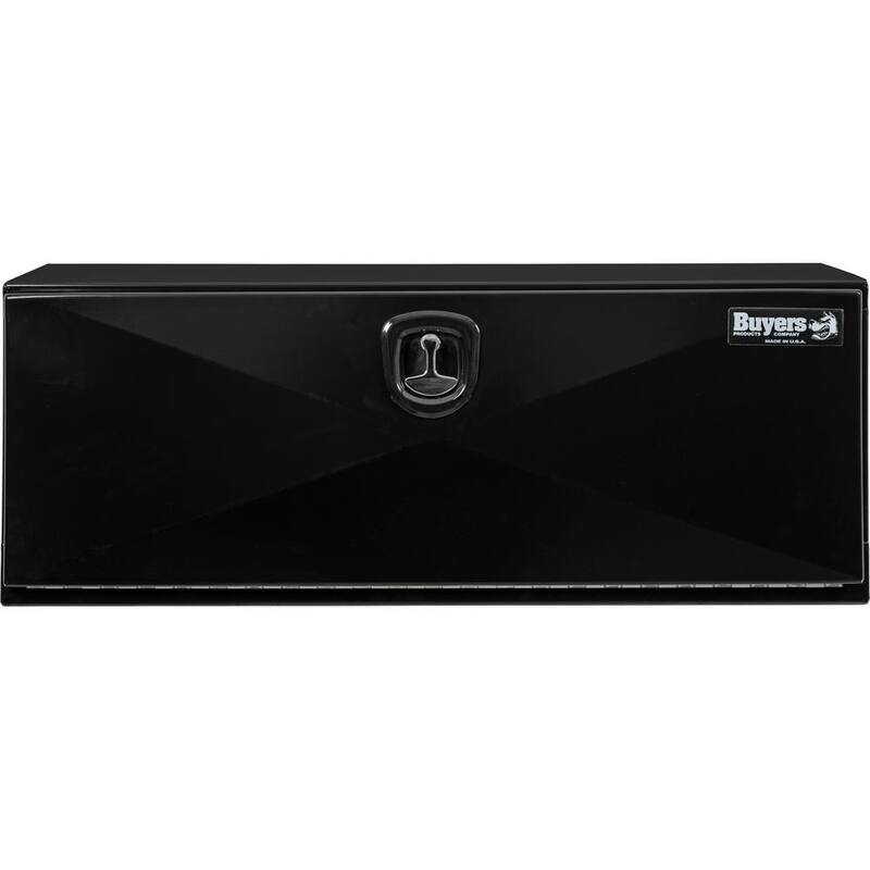 Buyers Products 18 x 18 x 48 in. Pro Series Black Steel Underbody Truck Box - 1752810