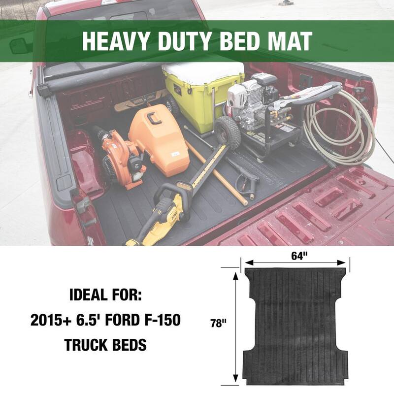 Boomerang RUBBER, INC 6.5 ft. Truck Bed Mat Heavy Duty Utility Cargo Liner fits Ford 2015-2025 F150 - TM631BAGGED