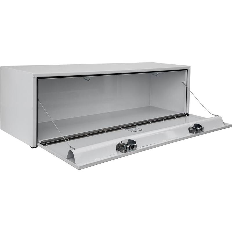 Buyers Products Company 18 in. x 18 in. x 60 in. White Steel Underbody Truck Tool Box - 1702215