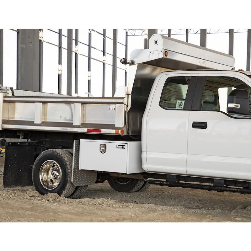 Buyers Products Company 18 in. x 18 in. x 60 in. White Steel Underbody Truck Tool Box - 1702215