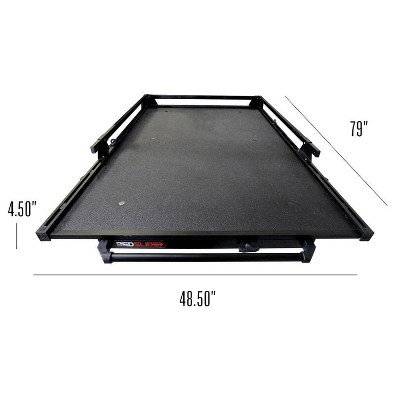 BEDSLIDE 2000 lbs. Capacity 75% Extension Truck, Van and SUV Slide Out Tray - 20-7948-HDB