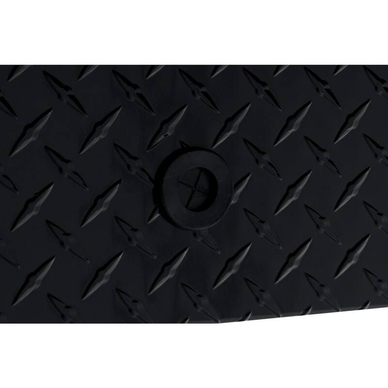 Weather Guard 56 in. Gloss Black Aluminum Lo- Side Truck Tool Box - 174-5-03
