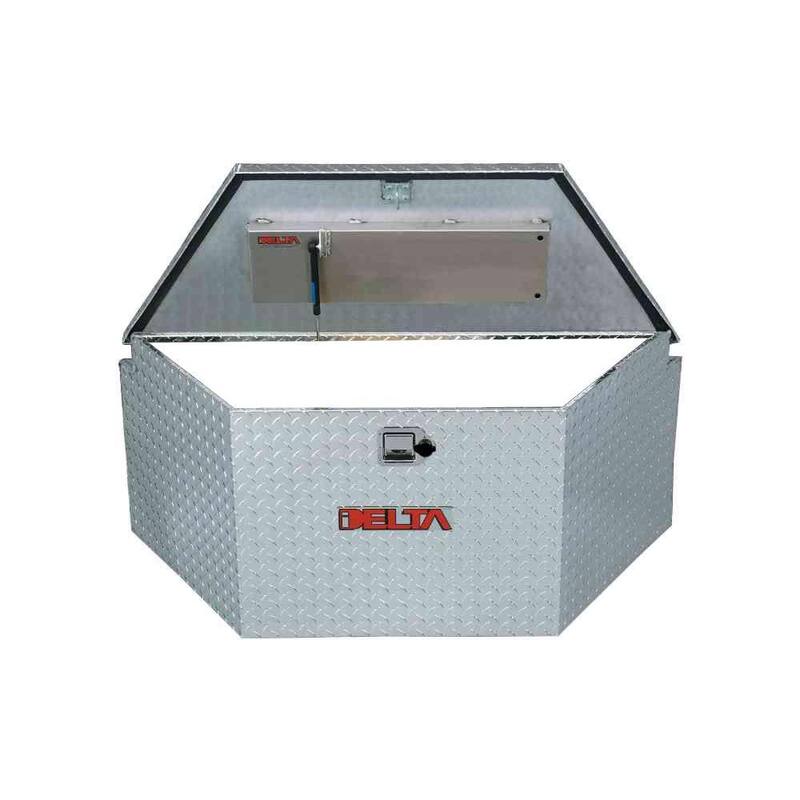 Crescent Jobox 33 in. Diamond Plate Aluminum Trailer Tongue Storage Chest - 405000D