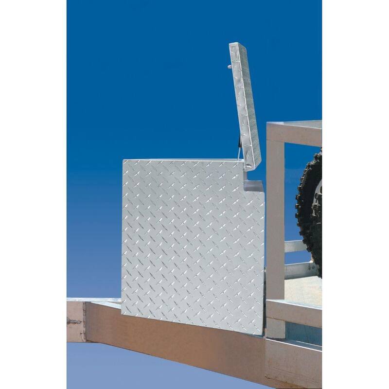 Crescent Jobox 33 in. Diamond Plate Aluminum Trailer Tongue Storage Chest - 405000D