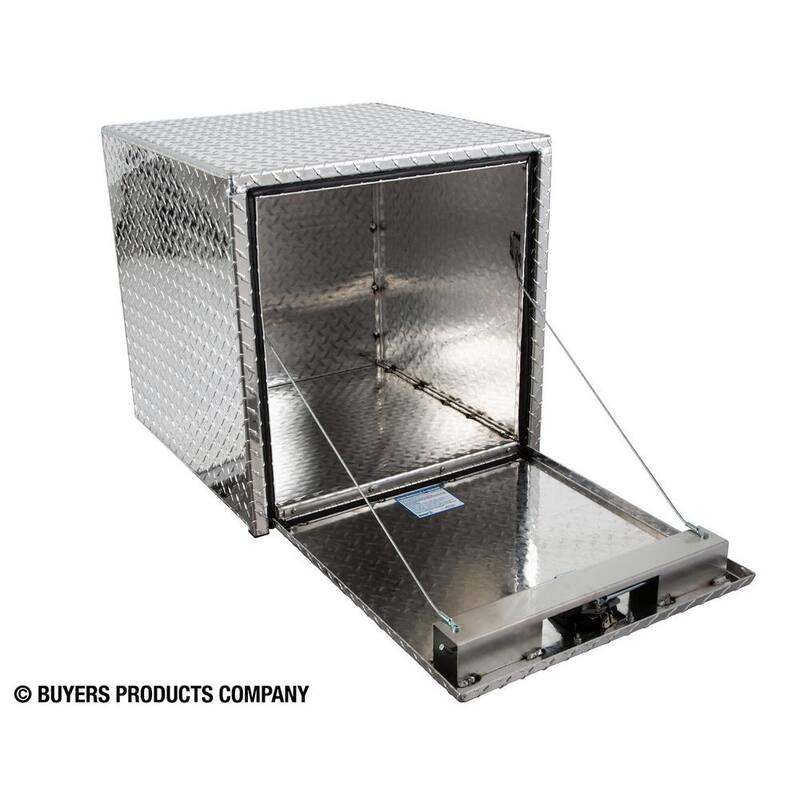 Buyers Products Company 24 in. x 24 in. x 24 in. Diamond Plate Tread Aluminum Underbody Truck Tool Box - 1735130