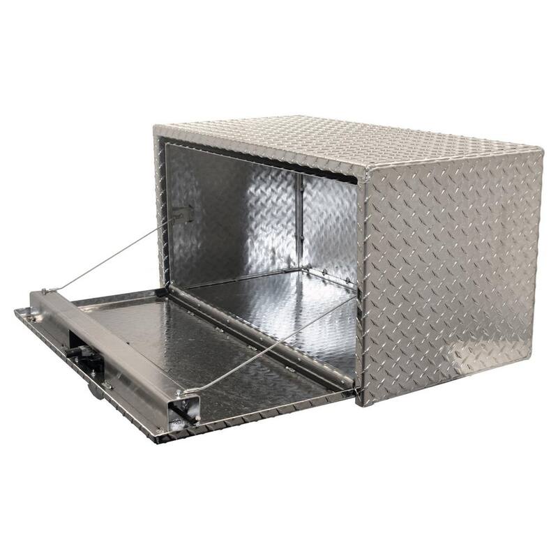 Buyers Products Company 24 in. x 24 in. x 24 in. Diamond Plate Tread Aluminum Underbody Truck Tool Box - 1735130