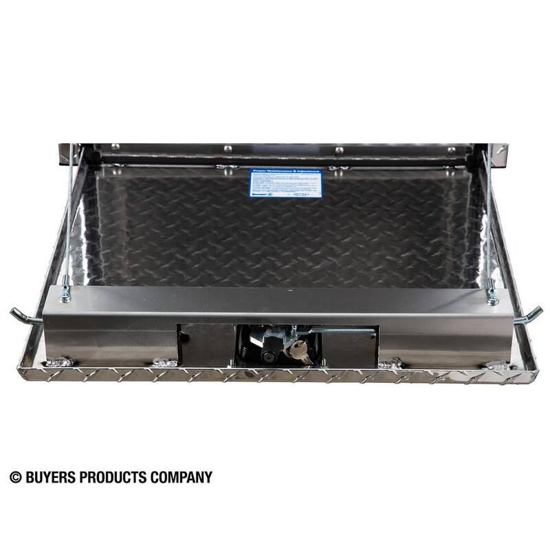 Buyers Products Company 24 in. x 24 in. x 24 in. Diamond Plate Tread Aluminum Underbody Truck Tool Box - 1735130