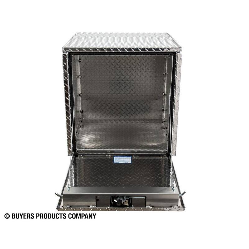 Buyers Products Company 24 in. x 24 in. x 24 in. Diamond Plate Tread Aluminum Underbody Truck Tool Box - 1735130