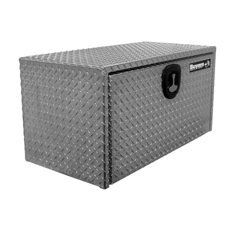 Buyers Products Company 24 in. x 24 in. x 24 in. Diamond Plate Tread Aluminum Underbody Truck Tool Box - 1735130